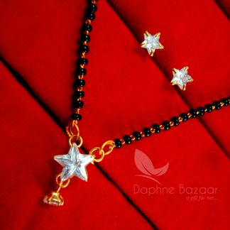 ME111 Daphne Cute Zircon Mangalsutra set for Women, VALENTINE Gift