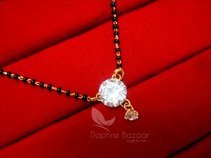 ME121 Daphne Cute Zircon Mangalsutra - PENDANT