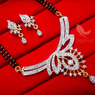 MS99 Daphne Traditional Lava Zircon Studded Managlasutra for Women