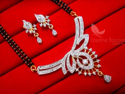 MS99 Daphne Traditional Lava Zircon Studded Managlasutra for Women