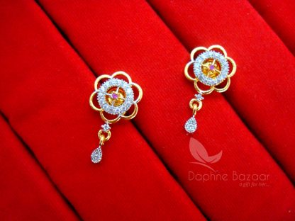 AD501 Daphne Cute Pink Zircon - EARRINGS