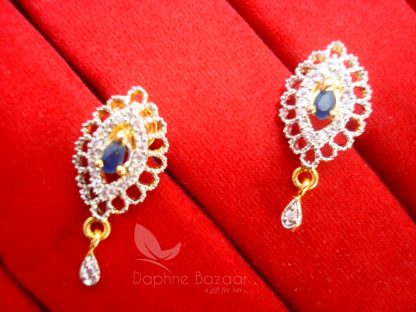 AD56 Daphne Cute Blue Zircon Earrings