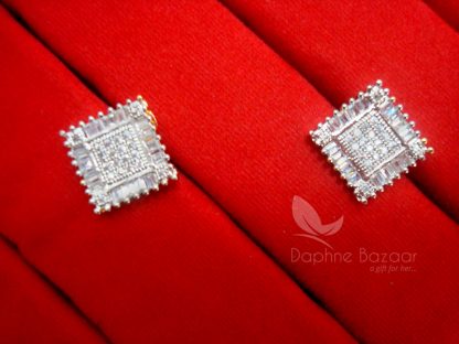 AD59 Daphne Shiny Square Earrings