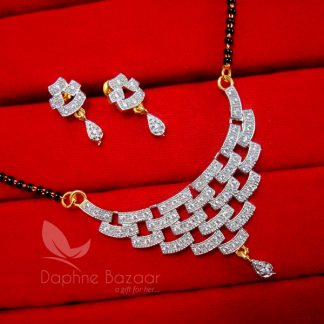 MS100 Daphne Zircon Studded Trendy Mangalsutra