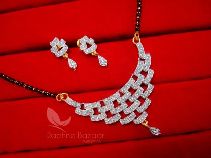 MS100 Daphne Zircon Studded Trendy Mangalsutra