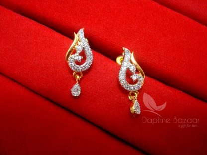 MS18 Daphne Zircon Studded Trendy Mangalsutra EARRINGS