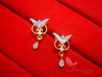 MS19 Daphne Zircon Studded Trendy Mangalsutra -EARRINGS
