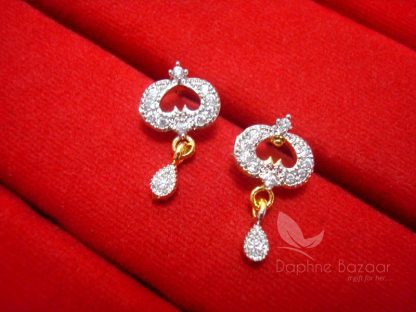 MS20 Daphne Zircon Studded Trendy Mangalsutra - Earrings