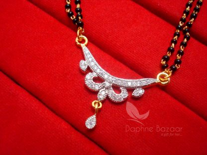 MS20 Daphne Zircon Studded Trendy Mangalsutra PENDANT