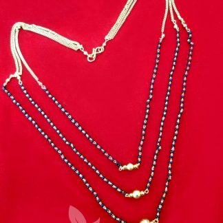 MS413, Daphne 3 Line Mangalsutra for Women, Gift for Wife