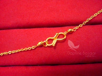 MS423, Daphne Black Stone 3 Line Mangalsutra HOOK