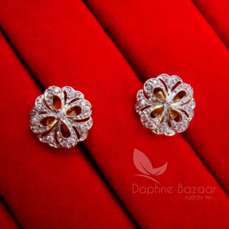 E48, Round Pair of Daphne New Sparkling Zircon Tops for Women