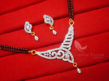 S13 Daphne Vivaah Collection Zircon Studded Mangalsutra for Women Gift for Wife