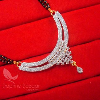 S17 Daphne Zircon Art Flower Mangalsutra set for Women - PENDANT
