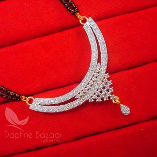 S17 Daphne Zircon Art Flower Mangalsutra set for Women - PENDANT