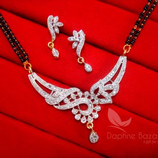 S21, Daphne Vivaah Collection Designer Zircon Studded Mangalsutra for Women