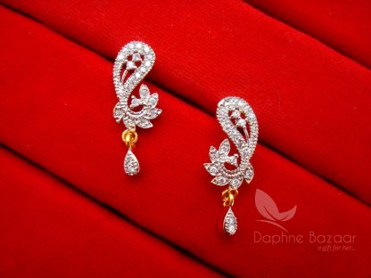 T12 Daphne Ethnic Wear Black Beads Mangalsutra - EARRINGS.JPG