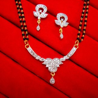 T17 Daphne Sleek Zircon Mangalsutra for Women, Gift for Wife.JPG