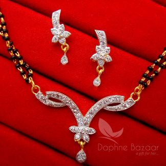 T19 Daphne Impressive Zircon Studded Mangalsutra for Women