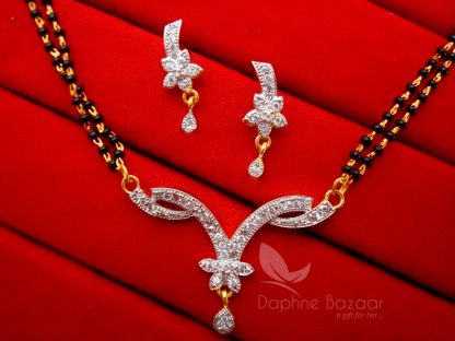 T19 Daphne Impressive Zircon Studded Mangalsutra for Women