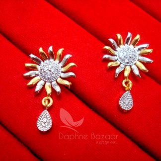 AD68, Daphne Chunky Zircon Spike Earrings for Women