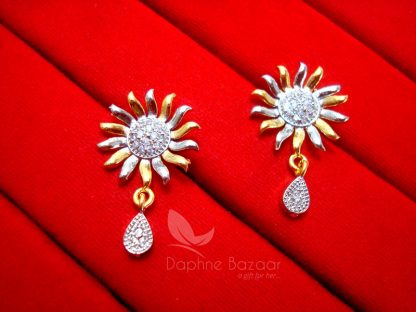 AD68, Daphne Chunky Zircon Spike Earrings for Women