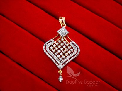 AD73 Daphne Designer Zircon Pendant and Earrings for Women - PENDANT