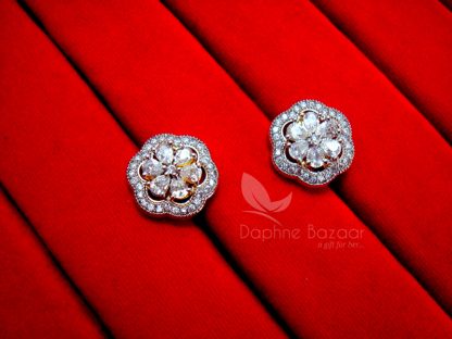 CE30 Daphne Six in One Changeable AD Earrings for Women - ZIRCON