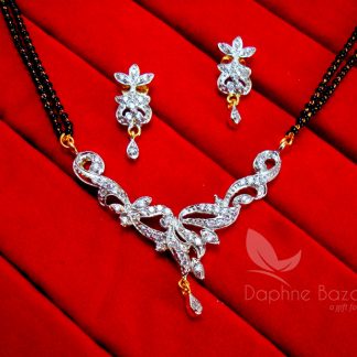 MS72 Daphne Zircon Designer Mangalsutra set for Women