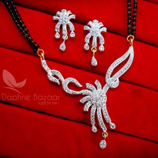 MS75 Daphne Flora Zircon Designer Mangalsutra for Women