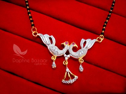 T211 Daphne Alloy Peacock Mangalsutra for Women