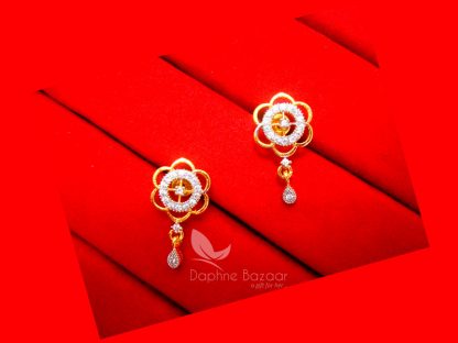AD18, Daphne Cute Zircon Pendant Set for Raksha bandhan Gift - EARRINGS