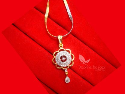 AD18, Daphne Cute Zircon Pendant Set for Raksha bandhan Gift - PENDANT