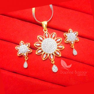 AD20, Daphne Zircon Spike Pendant Earrings for Rakhi Gift