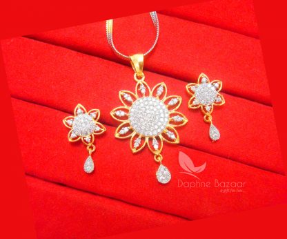 AD20, Daphne Zircon Spike Pendant Earrings for Rakhi Gift