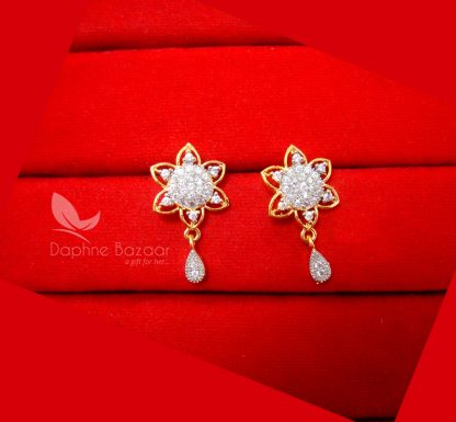 AD20, Daphne Zircon Spike Pendant Earrings for Rakhi Gift - EARRINGS