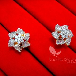 AD85, Daphne Crystal Flower Pendant Earrings for Cute - EARRINGS