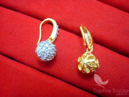 AD91 Daphne Designer Zircon Pendant Earrings - EARRINGS