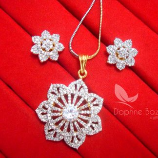 AD93 Daphne Designer Zircon Pendant Earrings