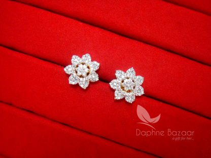 AD93 Daphne Designer Zircon Pendant Earrings - EARRINGS