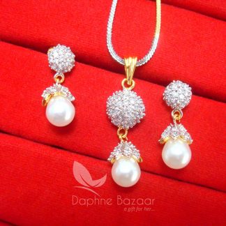 AD97 Daphne Designer Zircon Pendant Earrings