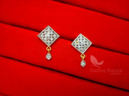E20 Daphne Shiny Square Earrings for Women