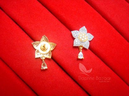 E21, Daphne Zircon Star Earrings for women - BACK