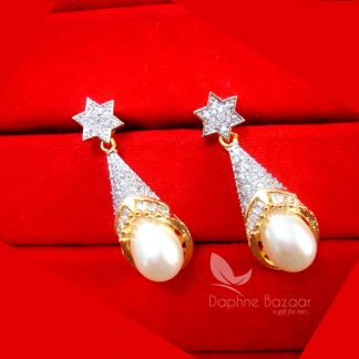 E27 , Daphne CZ Star Pearl Hanging for Rakhi Gift