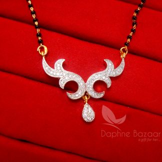 T221, Daphne Impressive Zircon Studded Mangalsutra for Women - PENDANT