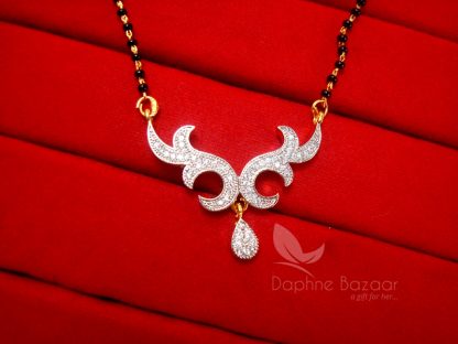 T221, Daphne Impressive Zircon Studded Mangalsutra for Women - PENDANT