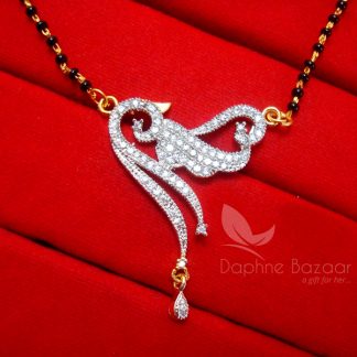 T231, Daphne Alluring Zircon Studded Mangalsutra for Women - PENDANT