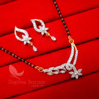 T241, Daphne Zircon Designer Mangalsutra set for Women