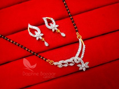 T241, Daphne Zircon Designer Mangalsutra set for Women