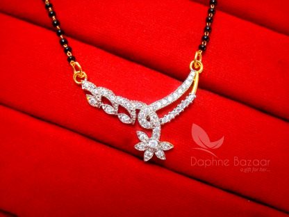 T241, Daphne Zircon Designer Mangalsutra set for Women - PENDANT